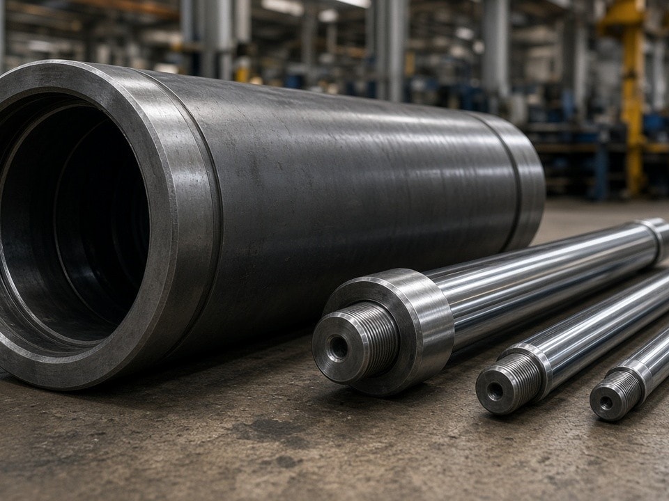 Heavy Duty Hydraulic Cylinders & Rods for Port Cranes & Loaders | PartsMake GCC