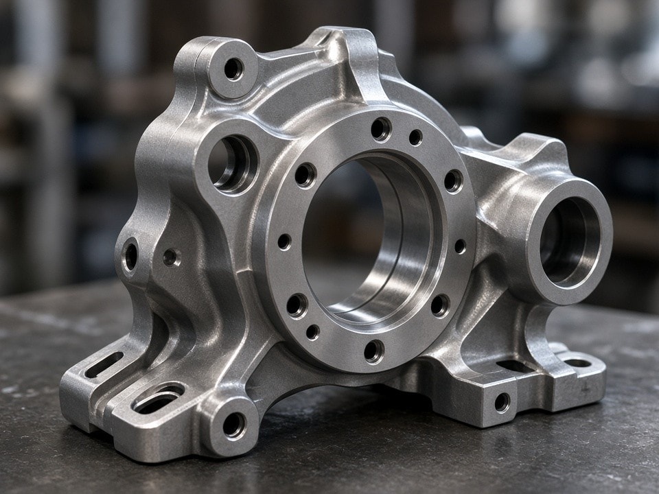 Precision-machined titanium component for industrial applications
